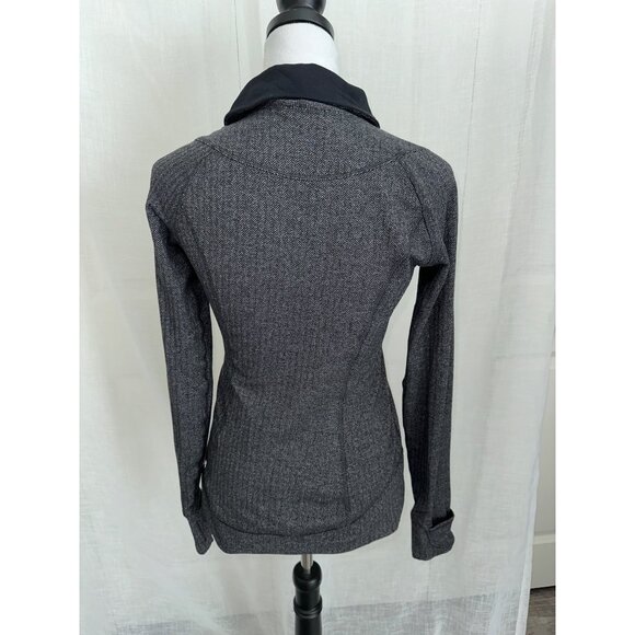 Lululemon Think Fast Pullover Gray 1/2 Zip Jacket Size 6 - Picture 4 of 6
